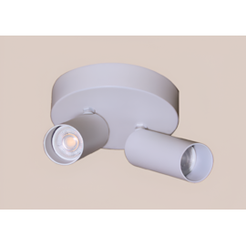 SPOT SOBREPOR TUBO COM CANOPLA LO 12X12X12CM 2X MR11 GZ10 | BELLUCE G0501/2 SPOT SOBREPOR TUBO COM CANOPLA LO 12X12X12CM 2X MR11 GZ10 | BELLUCE G0501/2