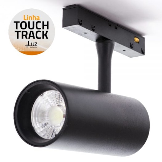 SPOT TOUCH TRACK LED 4000K 10W 100MM ALUMÍNIO | +LUZ SPT-148/10.40 SPOT TOUCH TRACK LED 4000K 10W 100MM ALUMÍNIO | +LUZ SPT-148/10.40