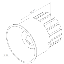 SUN 18W BRANCO BIVOLT 60° 3000K | DIRECT LIGHT 2122