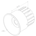 SUN 18W PRETO BIVOLT 60° 3000K | DIRECT LIGHT 2119
