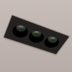 TETO EMBUTIR 3 LED 6W 2700K 24° BIVOLT 9,1X4,1X4,1CM ALUMÍNIO | DIMLUX 700823/N