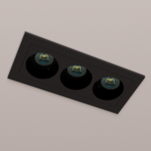 TETO EMBUTIR 3 LED 6W 2700K 24° BIVOLT 9,1X4,1X4,1CM ALUMÍNIO | DIMLUX 700823/N TETO EMBUTIR 3 LED 6W 2700K 24° BIVOLT 9,1X4,1X4,1CM ALUMÍNIO | DIMLUX 700823/N