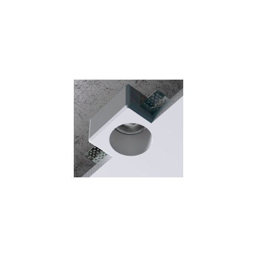 TETO EMBUTIR GESSO FACHO FIXO 1X GU10 35W 8X8X5,5CM BRANCO | DIMLUX Z9285 TETO EMBUTIR GESSO FACHO FIXO 1X GU10 35W 8X8X5,5CM BRANCO | DIMLUX Z9285