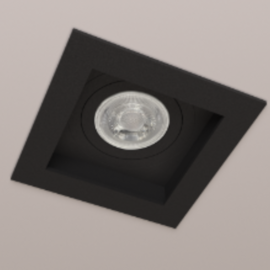 TETO EMBUTIR ORIENTÁVEL 1X DICRÓICA GU10 10X10X4CM ALUMÍNIO | DIMLUX 8005/D TETO EMBUTIR ORIENTÁVEL 1X DICRÓICA GU10 10X10X4CM ALUMÍNIO | DIMLUX 8005/D
