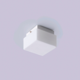 TETO PAREDE SOBREPOR 1X HALOPIN 40W 10X10X8CM ALUMÍNIO E VIDRO BRANCO | DIMLUX 93 TETO PAREDE SOBREPOR 1X HALOPIN 40W 10X10X8CM ALUMÍNIO E VIDRO BRANCO | DIMLUX 93
