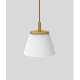 TETO PENDENTE ALUMÍNIO CÚPULA DE VIDRO 1X HALOPIN ATÉ 4W 13,3X13,5CM FIO BRANCO | DIMLUX 270-FBR