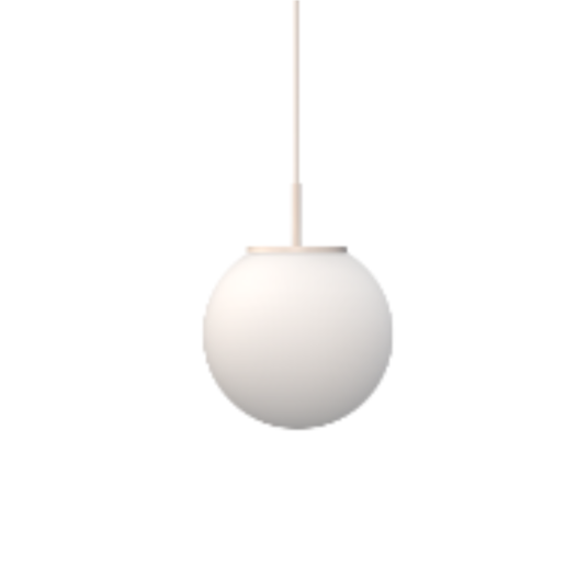 TETO PENDENTE ALUMINIO/GLOBO VIDRO 1X E27 BULBO 9W 2700K BIV 38,6X30CM FIO BRANCO | DIMLUX 509-FBR