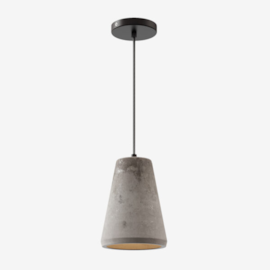 TETO PENDENTE CIMENTO TRATADO 1X E27 LED ATÉ 12W 15X20CM PRETO | DIMLUX 7060 TETO PENDENTE CIMENTO TRATADO 1X E27 LED ATÉ 12W 15X20CM PRETO | DIMLUX 7060