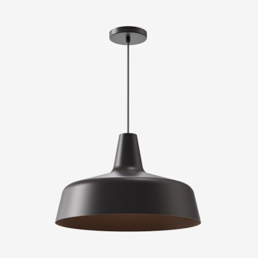 TETO PENDENTE CUP. REPUXADO 1X E27 LED ATÉ 12W 41X26CM | DIMLUX 1870/N TETO PENDENTE CUP. REPUXADO 1X E27 LED ATÉ 12W 41X26CM | DIMLUX 1870/N