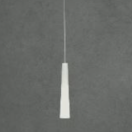 TETO PENDENTE VIDRO SOPRADO LEITOSO 1X HALOPIN  ATÉ 4W 7X40CM FIO TRANSPARENTE | DIMLUX 190 TETO PENDENTE VIDRO SOPRADO LEITOSO 1X HALOPIN  ATÉ 4W 7X40CM FIO TRANSPARENTE | DIMLUX 190