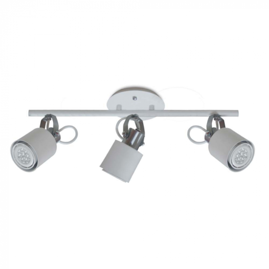 TRILHO COM SPOTS FLEX 50CM ALUMÍNIO | SPOTLINE 418/3 TRILHO COM SPOTS FLEX 50CM ALUMÍNIO | SPOTLINE 418/3