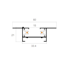 TRILHO ELETRIFICADO DE EMBUTIR 1,5 METROS ALUMÍNIO BRANCO | SKYLIGHT SKY-9150BR TRILHO ELETRIFICADO DE EMBUTIR 1,5 METROS ALUMÍNIO BRANCO | SKYLIGHT SKY-9150BR