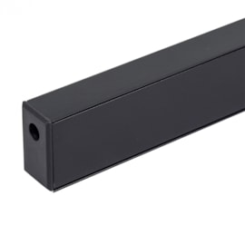 TRILHO ELETRIFICADO DE EMBUTIR MAG 200X6,2X4,8CM ALUMÍNIO PRETO | GAYA 1961