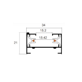 TRILHO ELETRIFICADO DE SOBREPOR 1,5 METROS ALUMÍNIO BRANCO | SKYLIGHT SKY-1500BR TRILHO ELETRIFICADO DE SOBREPOR 1,5 METROS ALUMÍNIO BRANCO | SKYLIGHT SKY-1500BR