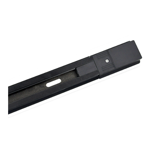 TRILHO ELETRIFICADO DE SOBREPOR 1,5M PRETO COM CANALETA | NORDECOR 6255