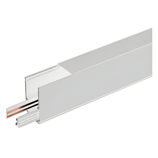 TRILHO ELETRIFICADO DE SOBREPOR MAG 100X2,5X4,8CM ALUMÍNIO BRANCO | GAYA 3017