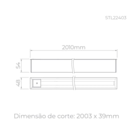 TRILHO ELETRIFICADO DE SOBREPOR TRACE LINEAR 2 METROS ALUMÍNIO BRANCO | STELLA STL22406BR TRILHO ELETRIFICADO DE SOBREPOR TRACE LINEAR 2 METROS ALUMÍNIO BRANCO | STELLA STL22406BR