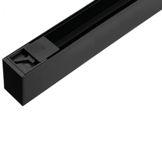 TRILHO ELETRIFICADO DE SOBREPOR TRACE LINEAR 2 METROS ALUMÍNIO PRETO | STELLA STL22406PTO