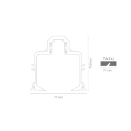 TRILHO MAGNÉTICO MASTER NO FRAME - PREÇO POR METRO | ROMALUX 30070 TRILHO MAGNÉTICO MASTER NO FRAME - PREÇO POR METRO | ROMALUX 30070