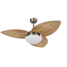 VENTILADOR VD42 DUNAMIS S3 RÁDICA FREIJÓ 2X E27 BRONZE | TKS 60242/60267